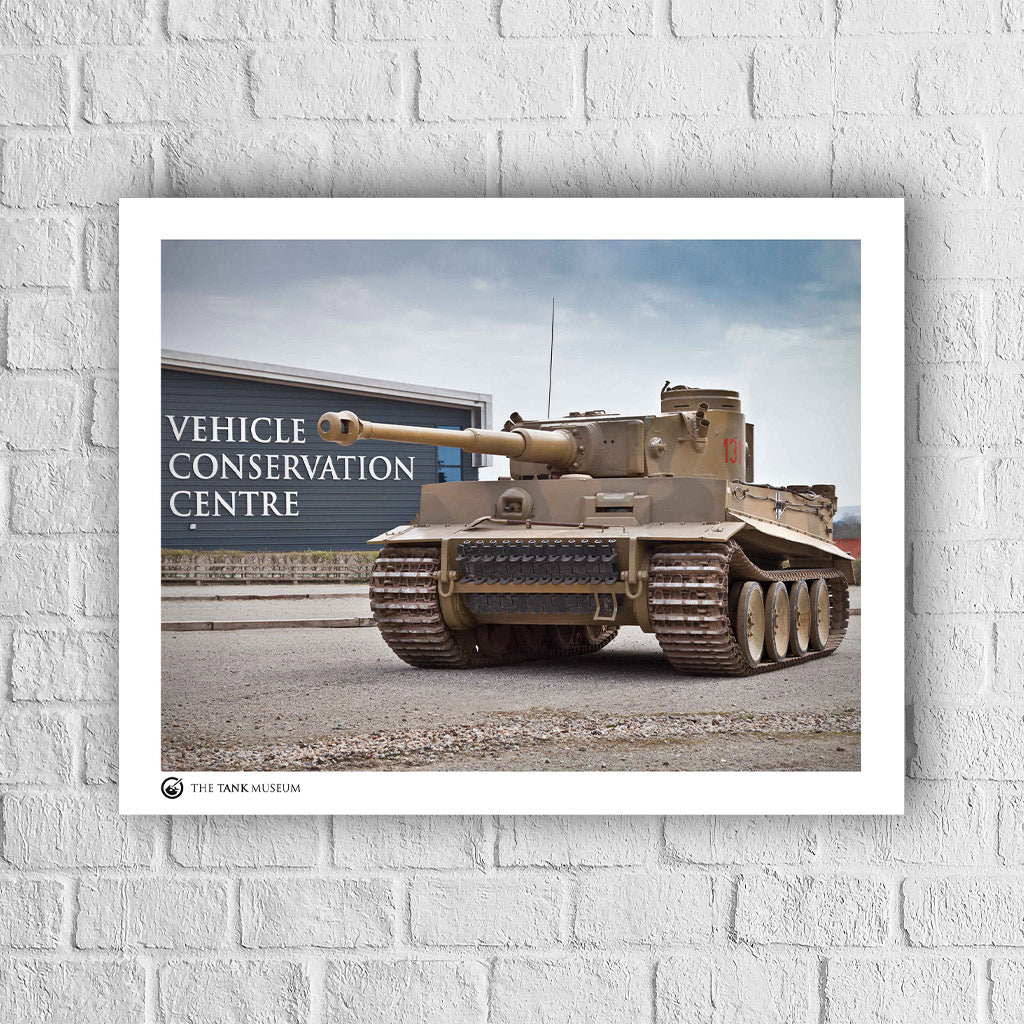 Art Print: Tiger 131 Tank Outside the VCC Wall Art On Demand Star Editions 40X50cm No Frame