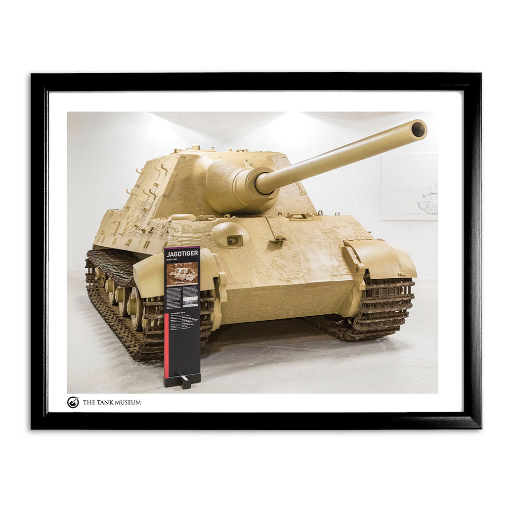 Art Print: The Tiger Collection Exhibition: Jagdtiger Wall Art On Demand Star Editions 11x14" With Black Frame
