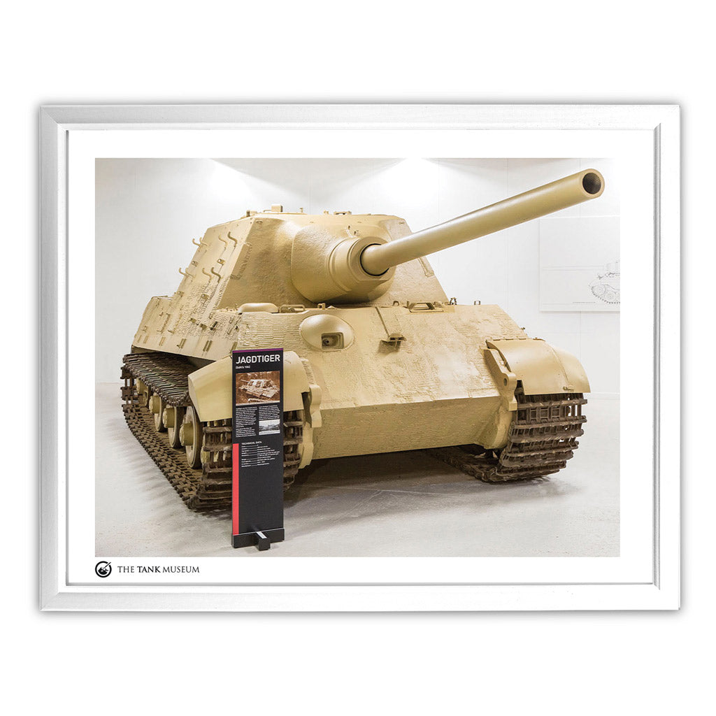 Art Print: The Tiger Collection Exhibition: Jagdtiger Wall Art On Demand Star Editions 11x14" With White Frame
