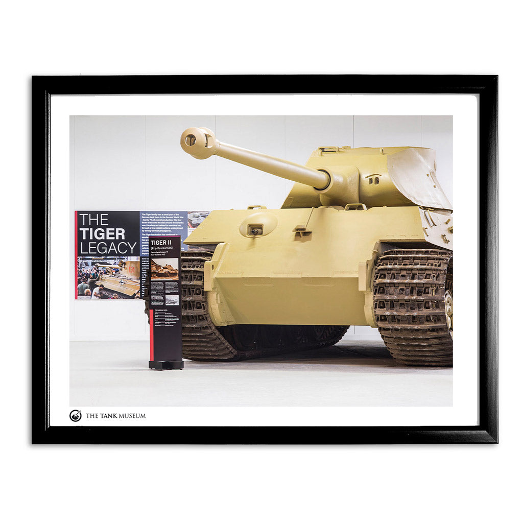 Art Print: The Tiger Collection Exhibition: Tiger II Pre-Production Wall Art On Demand Star Editions 11x14" With Black Frame