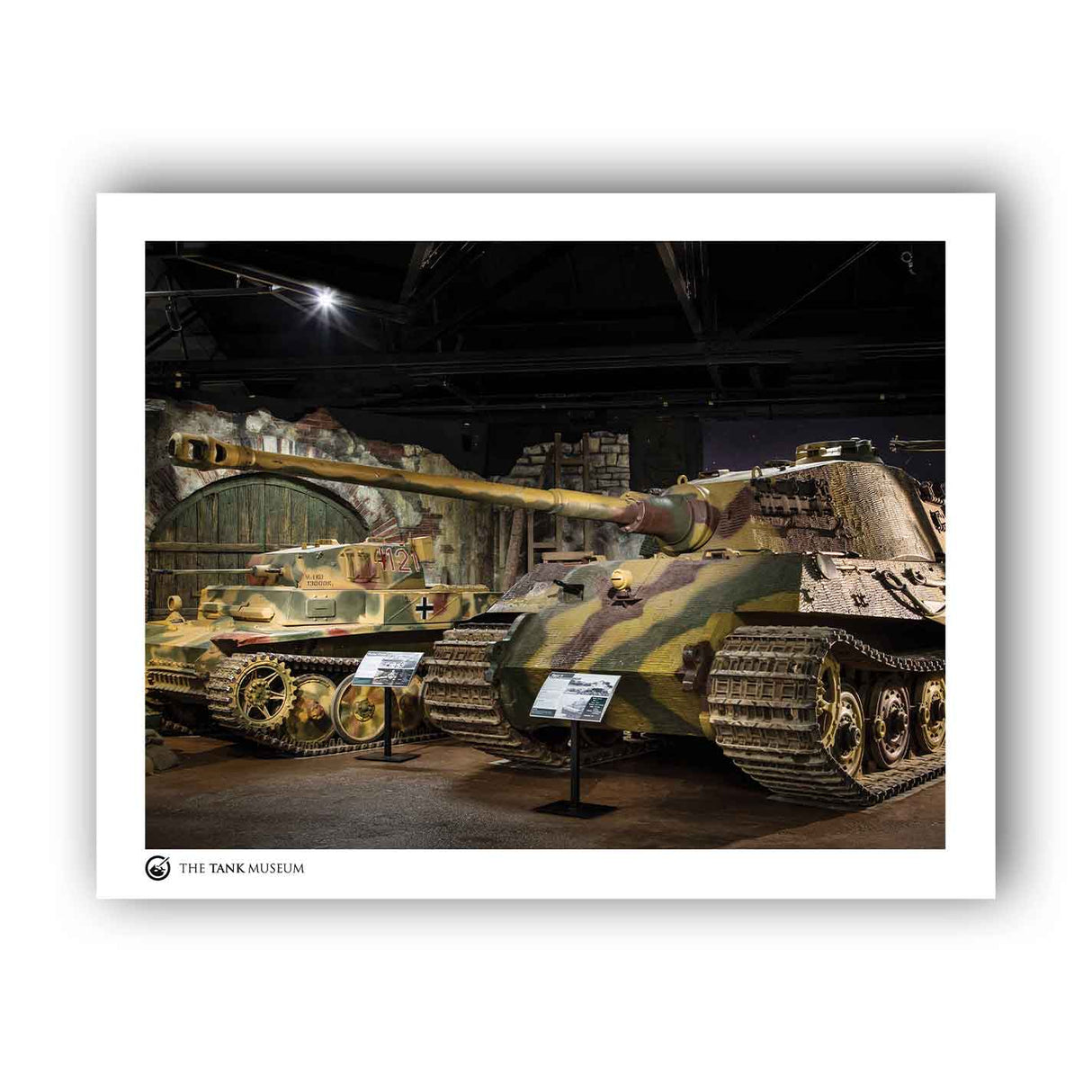 Art Print: Tiger II & Luchs Tanks Wall Art On Demand Star Editions 11x14" No Frame