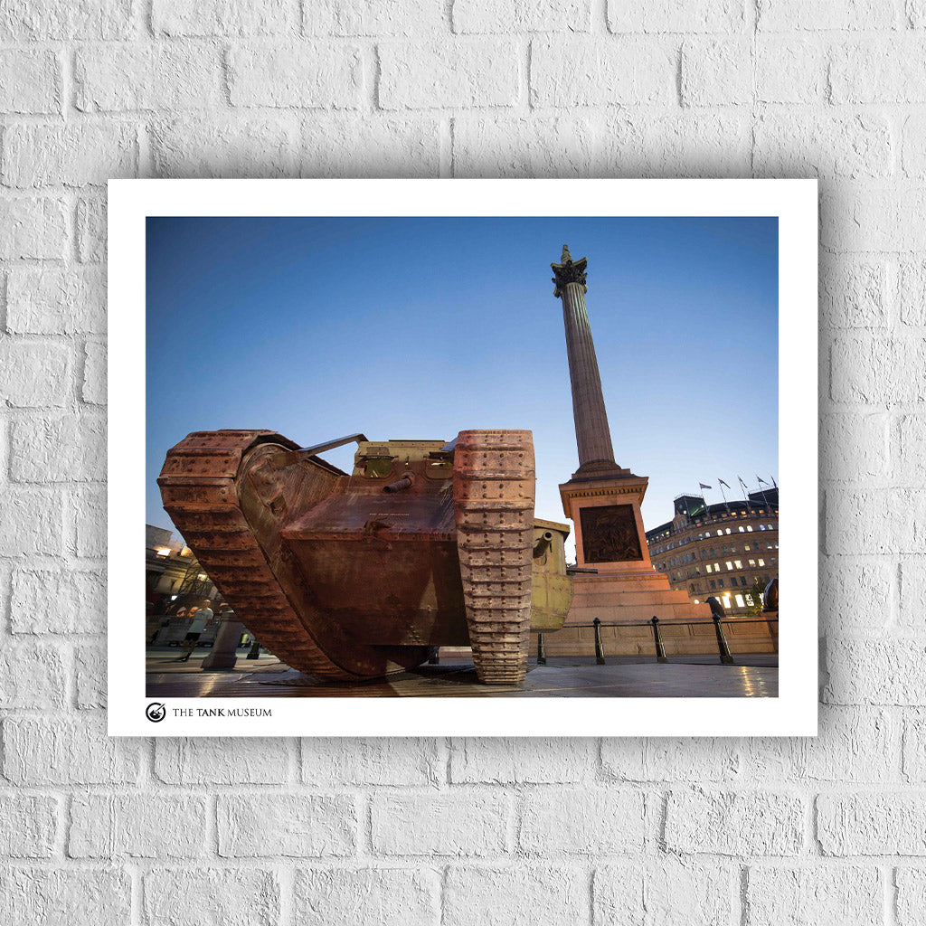 Art Print: Mk IV Replica Tank in Trafalgar Square Wall Art On Demand Star Editions 40X50cm No Frame