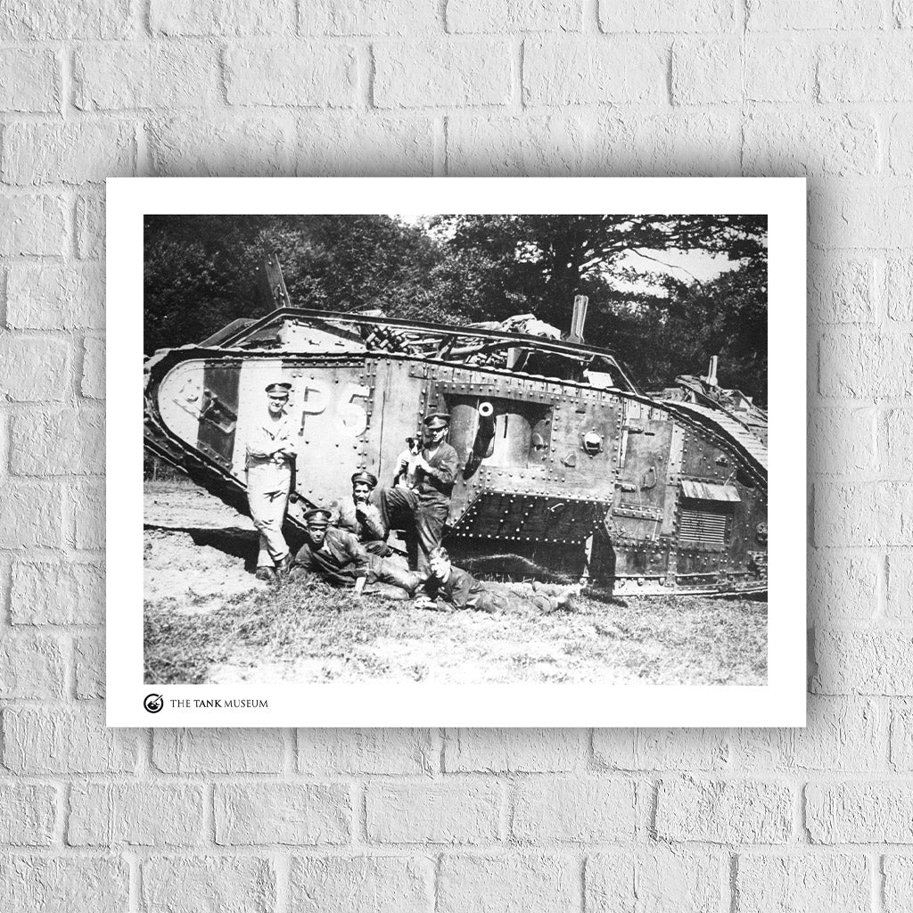 Art Print: Mark V Male Tank With Crew and Dog Wall Art On Demand Star Editions
