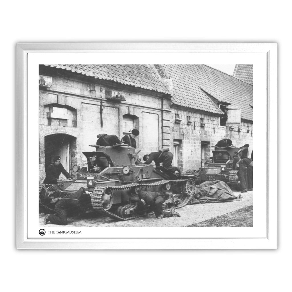 Art Print: A11 Matilda 4RTR in France 1940 Wall Art On Demand Star Editions 11x14" With White Frame
