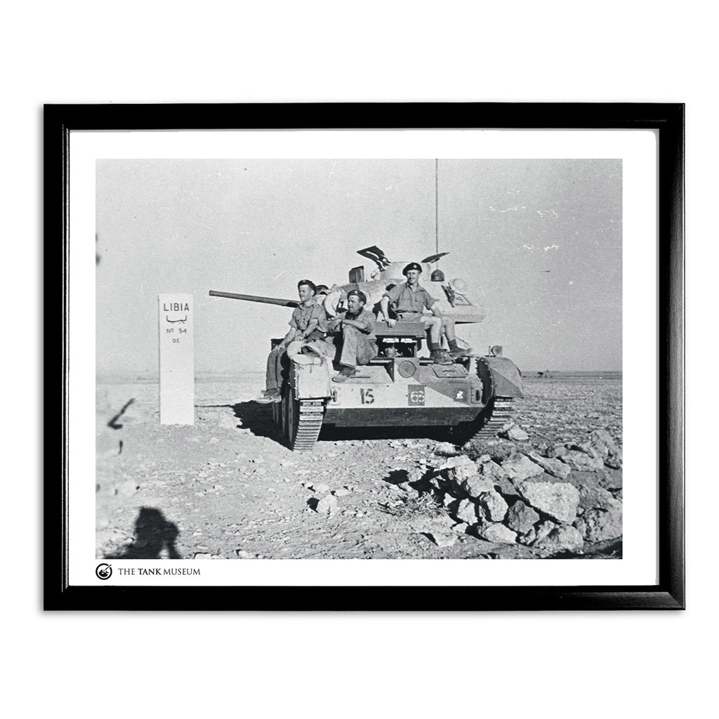 Art Print: A13 5RTR Tank in Libya Wall Art On Demand Star Editions 11x14cm With Black Frame