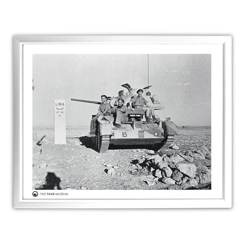 Art Print: A13 5RTR Tank in Libya Wall Art On Demand Star Editions 11x14cm With White Frame