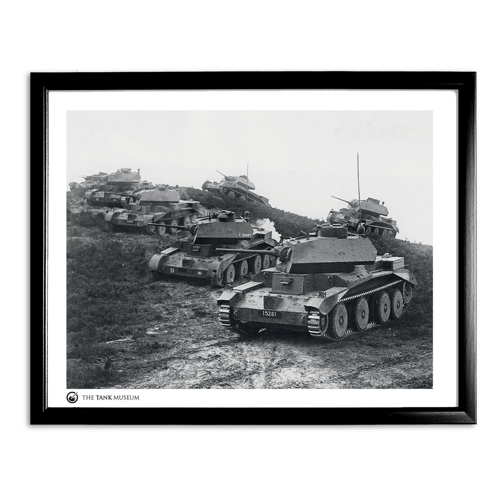 Art Print: A13 Cruiser Tanks 1 Wall Art On Demand Star Editions 11x14" With Black Frame