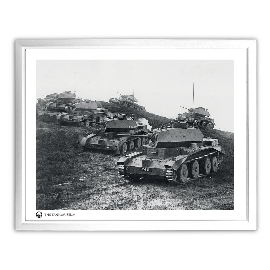 Art Print: A13 Cruiser Tanks 1 Wall Art On Demand Star Editions 11x14" With White Frame
