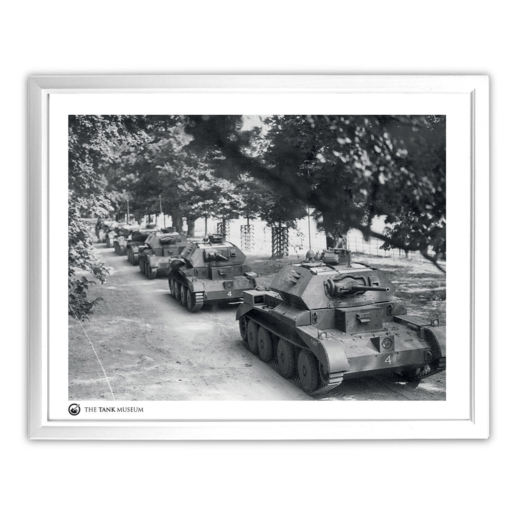 Art Print: A13 Cruiser Tanks 2 Wall Art On Demand Star Editions 11x14" With White Frame