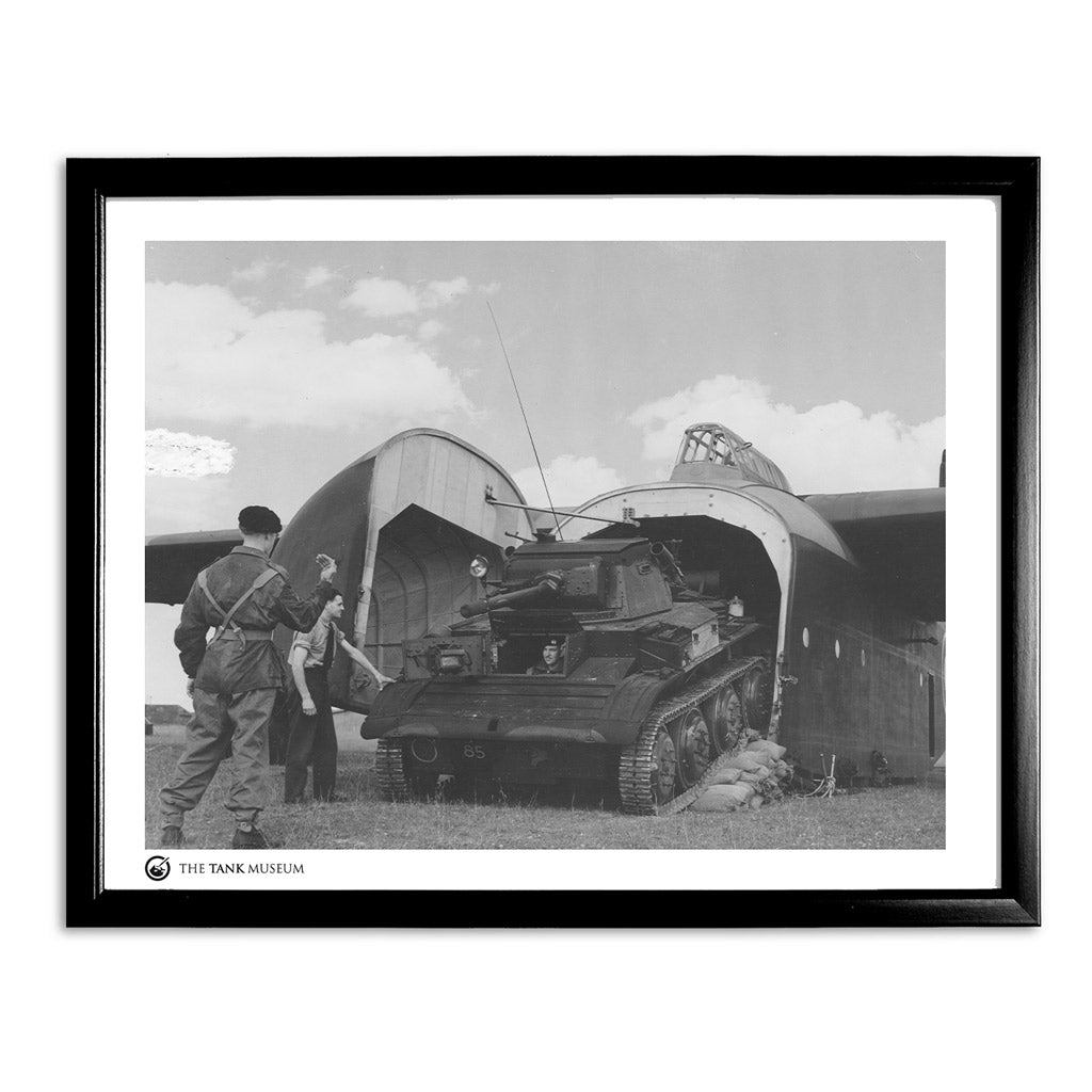 Art Print: A17 Tetrarch and Hamilcar Glider Wall Art On Demand Star Editions 11x14" With Black Frame