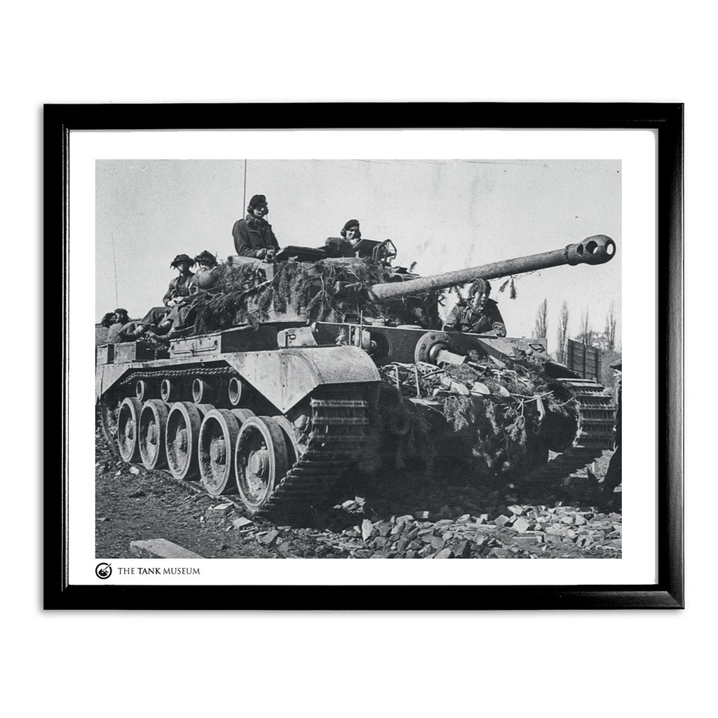Art Print: A34 Comet Cruiser Tank Wall Art On Demand Star Editions 11x14" With Black Frame
