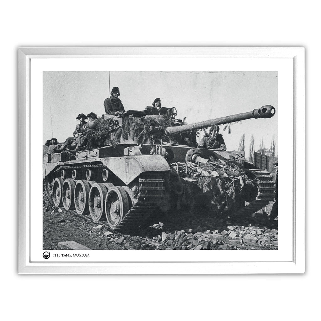 Art Print: A34 Comet Cruiser Tank Wall Art On Demand Star Editions 11x14" With White Frame