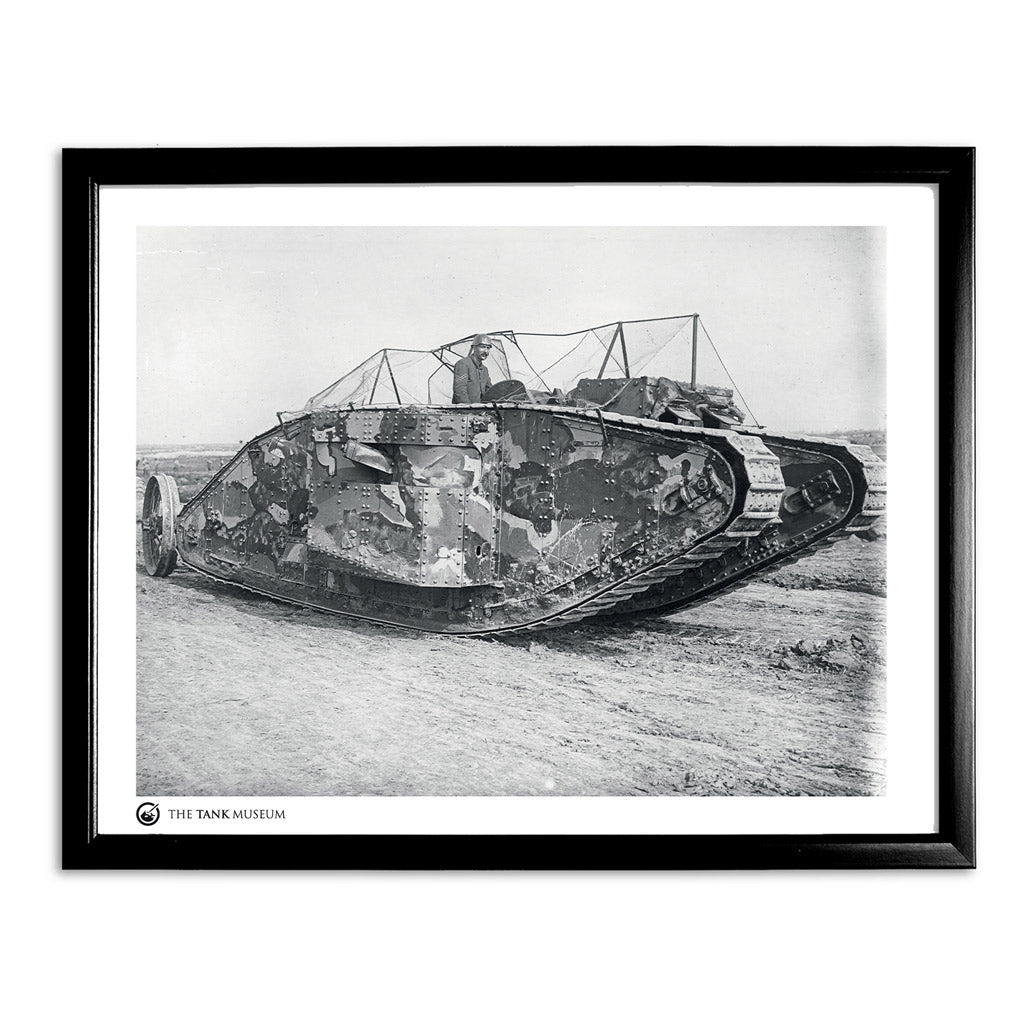 Art Print: British Mk 1 Heavy Tank Female Wall Art On Demand Star Editions 11x14" With Black Frame