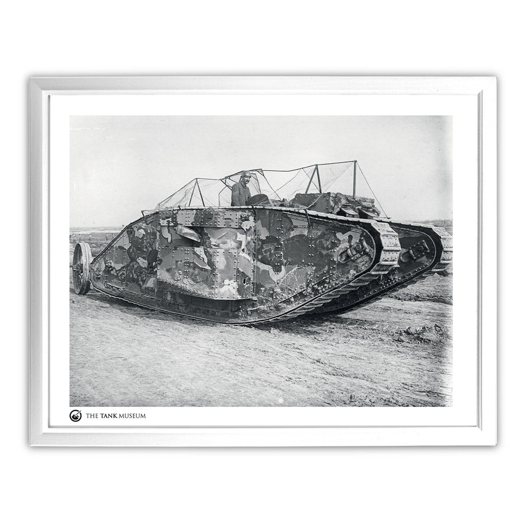 Art Print: British Mk 1 Heavy Tank Female Wall Art On Demand Star Editions 11x14" With White Frame