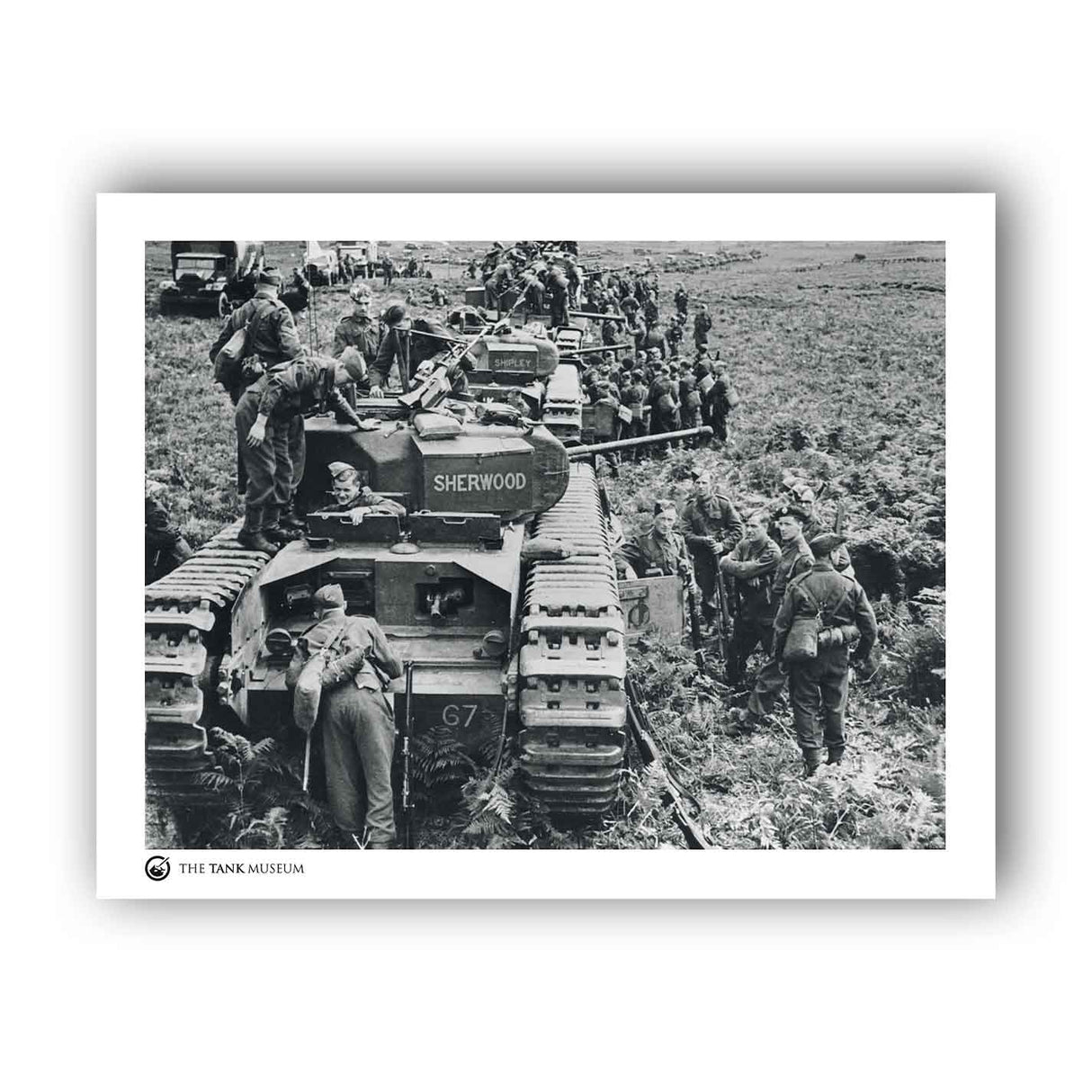 Art Print: Churchill Mk II 43RTR Tank Wall Art On Demand Star Editions 11x14" No Frame
