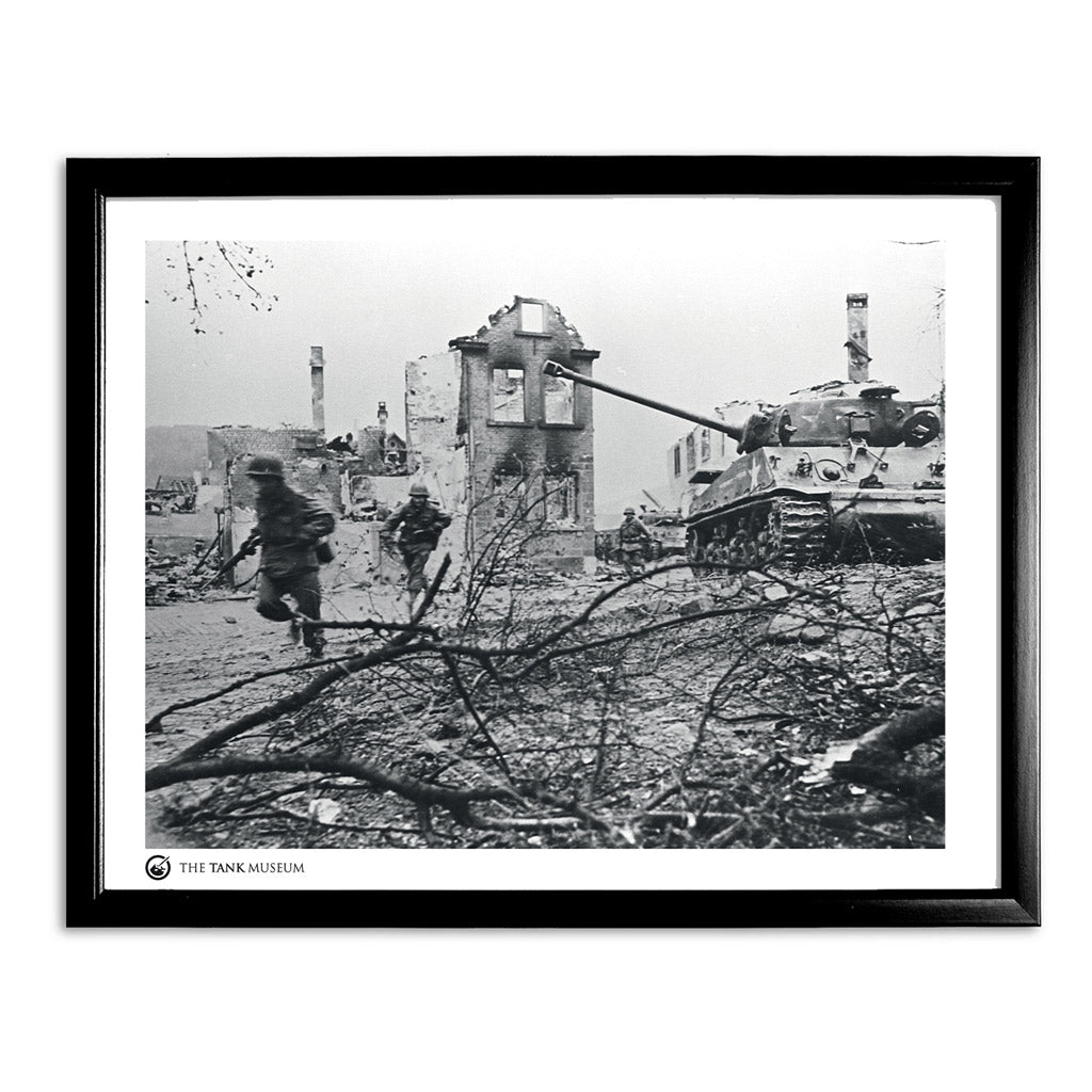 Art Print: M4A3 76 Tank Wall Art On Demand Star Editions 11x14" With Black Frame