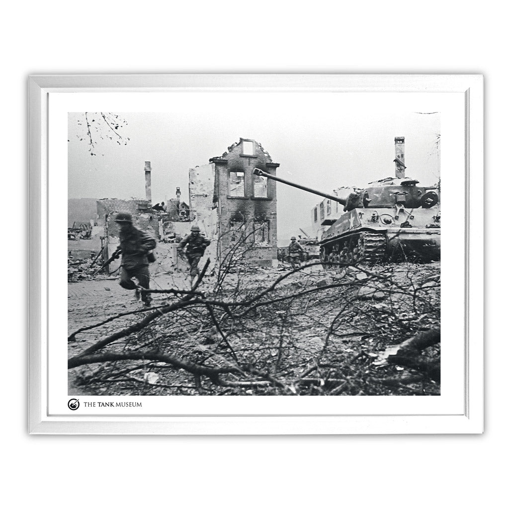 Art Print: M4A3 76 Tank Wall Art On Demand Star Editions 11x14" With White Frame