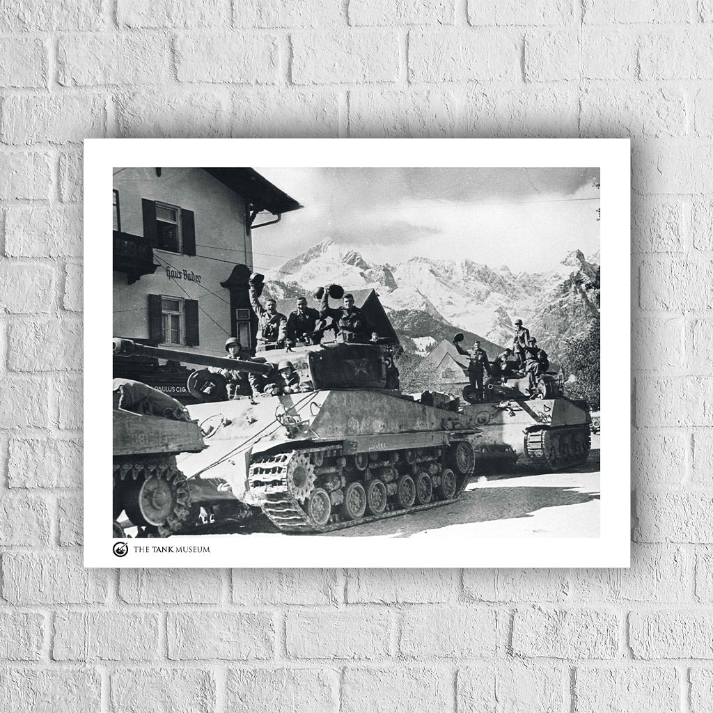 Art Print: M4A3 Shermans US 10th Armoured Division Wall Art On Demand Star Editions