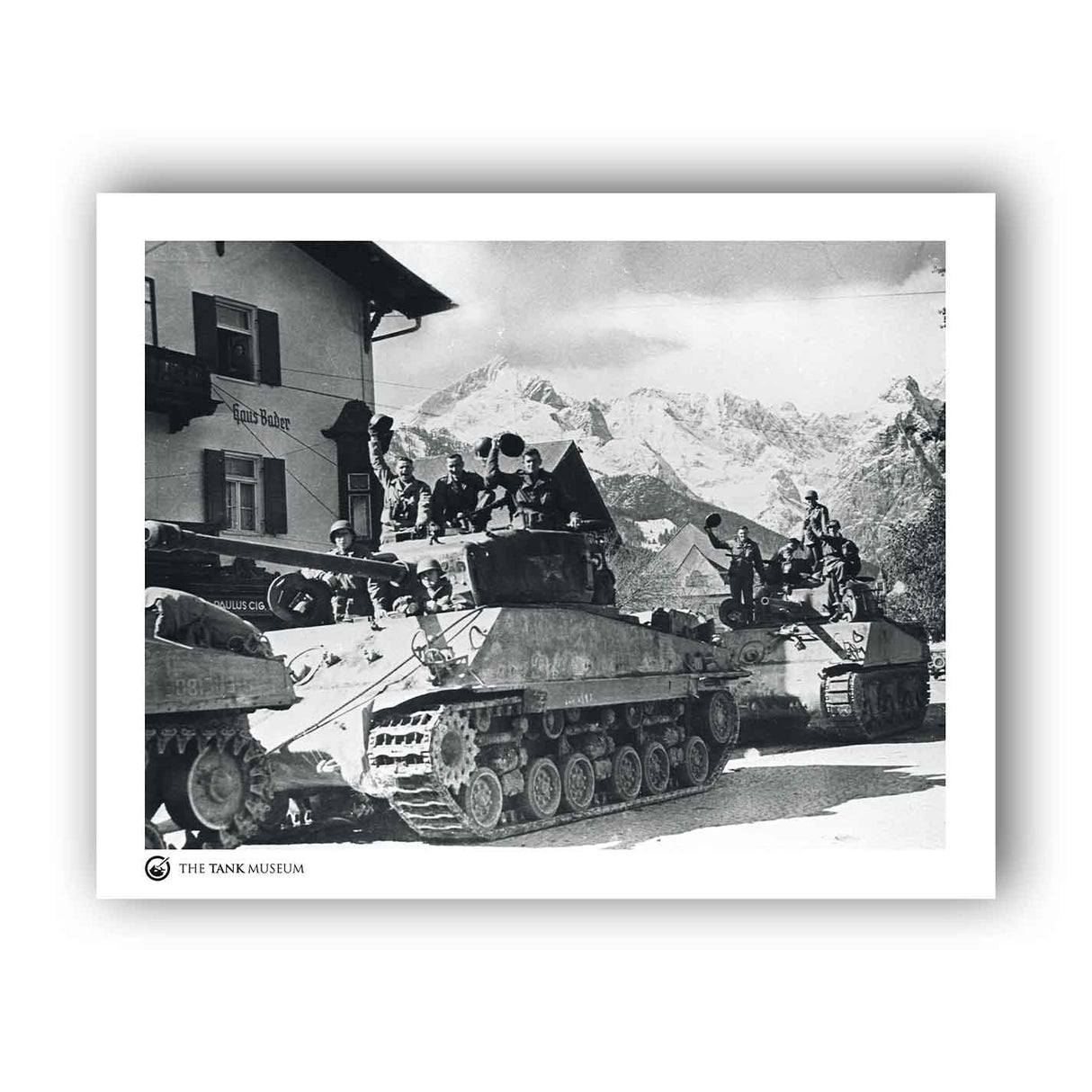 Art Print: M4A3 Shermans US 10th Armoured Division Wall Art On Demand Star Editions 11x14" No Frame