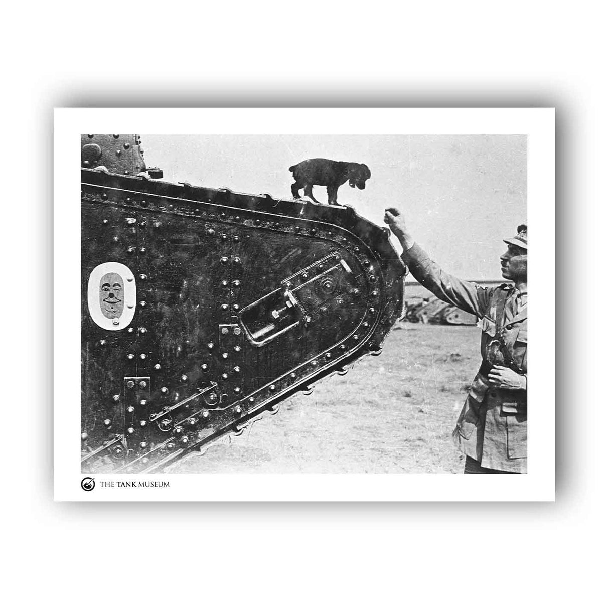 Art Print: Mark IV F10 & Capt Atherton and Dog Wall Art On Demand Star Editions 11x14" No Frame