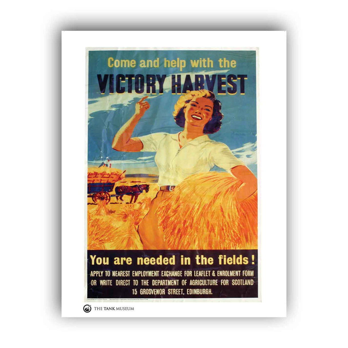 Art Print: Vintage Poster Victory Harvest Wall Art On Demand Star Editions 11x14" No Frame