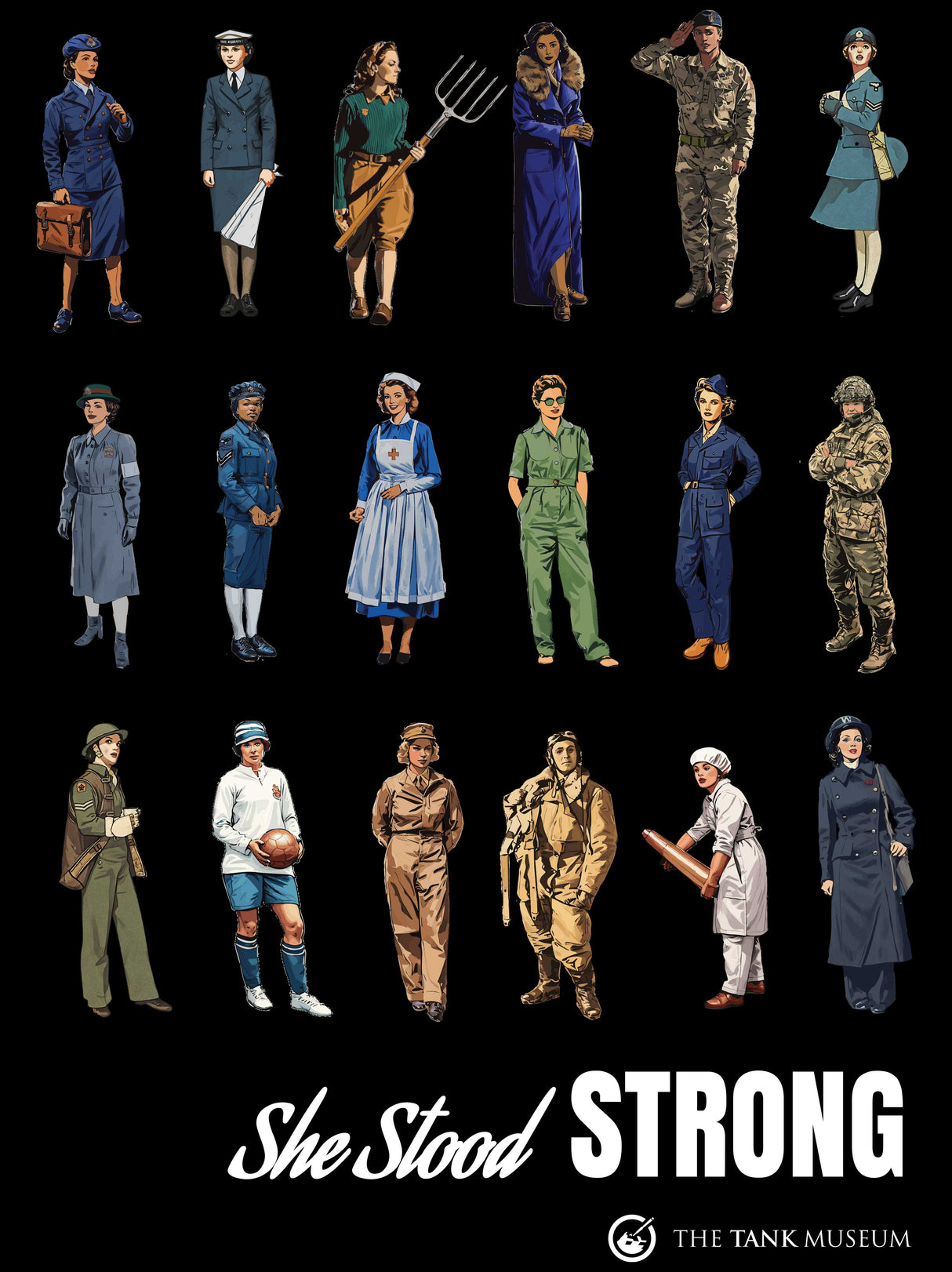 Women in Warfare 'She Stood Strong' Collection Ladies T-Shirt