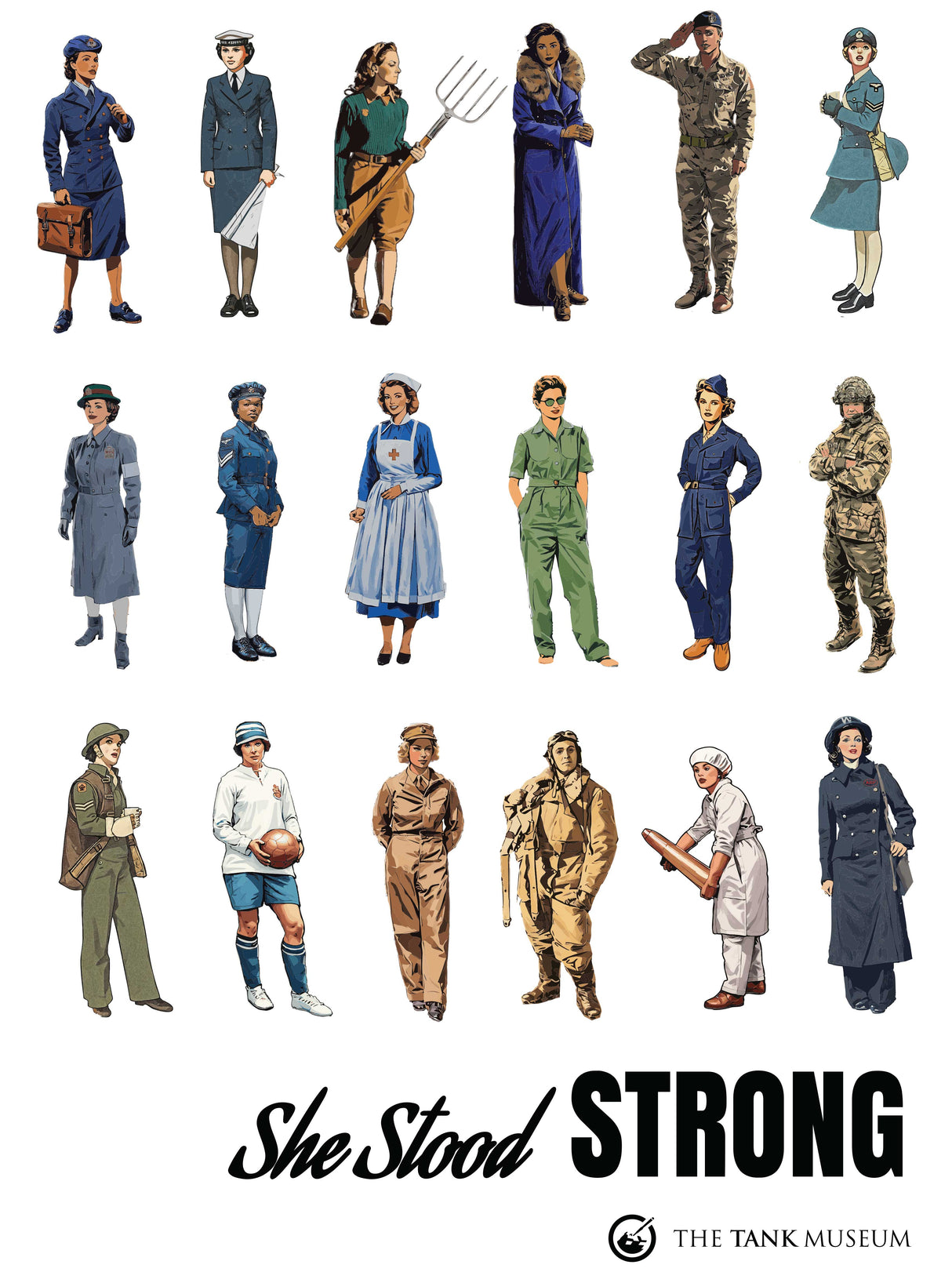 Women in Warfare 'She Stood Strong' Collection Ladies T-Shirt