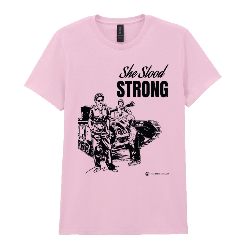 Women in Warfare 'She Stood Strong' Monochrome Ladies T-Shirt