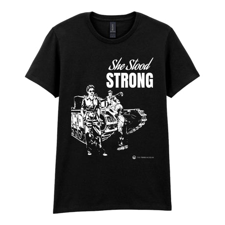 Women in Warfare 'She Stood Strong' Monochrome Ladies T-Shirt