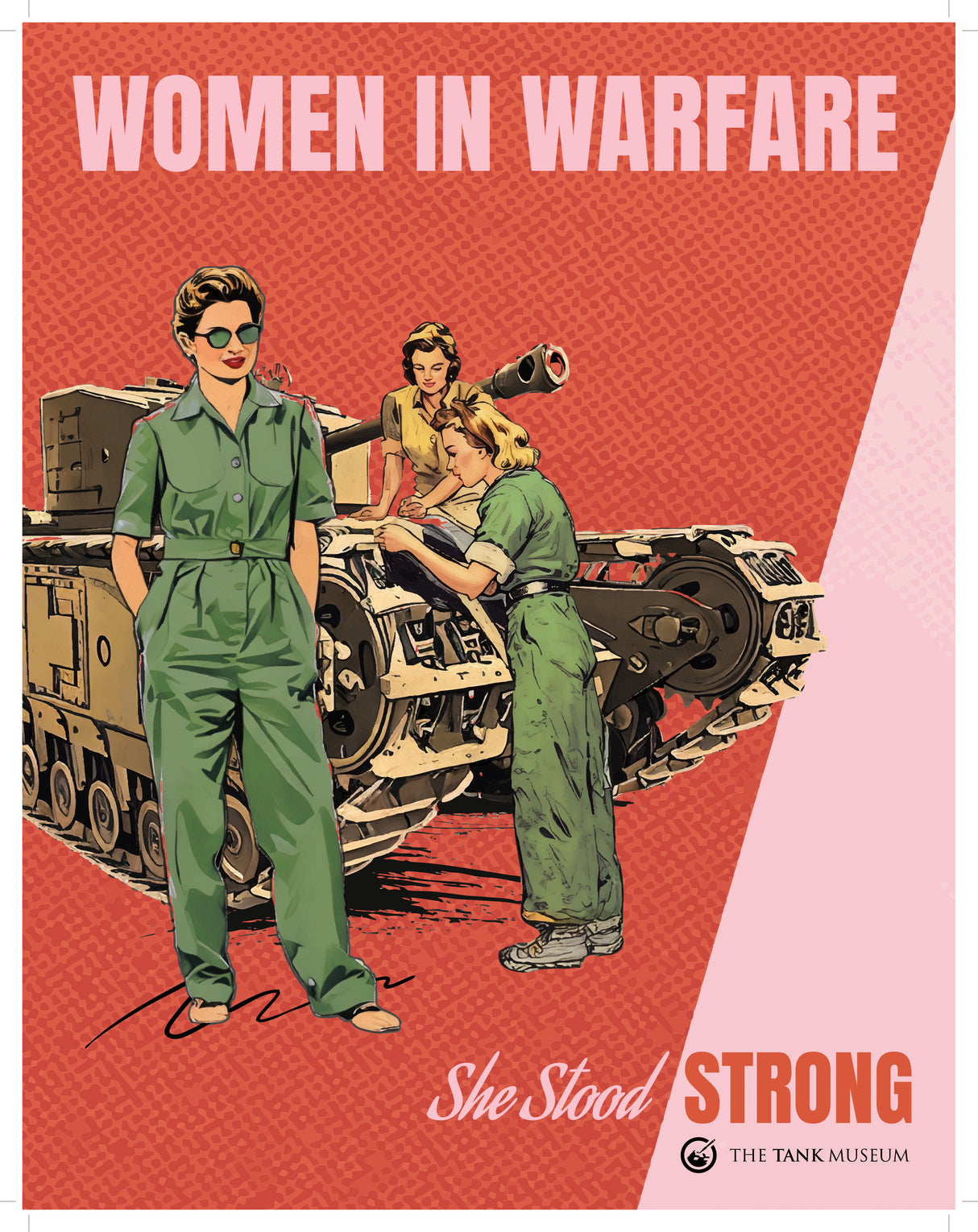 Women In Warfare She Stood Strong Illustration Print