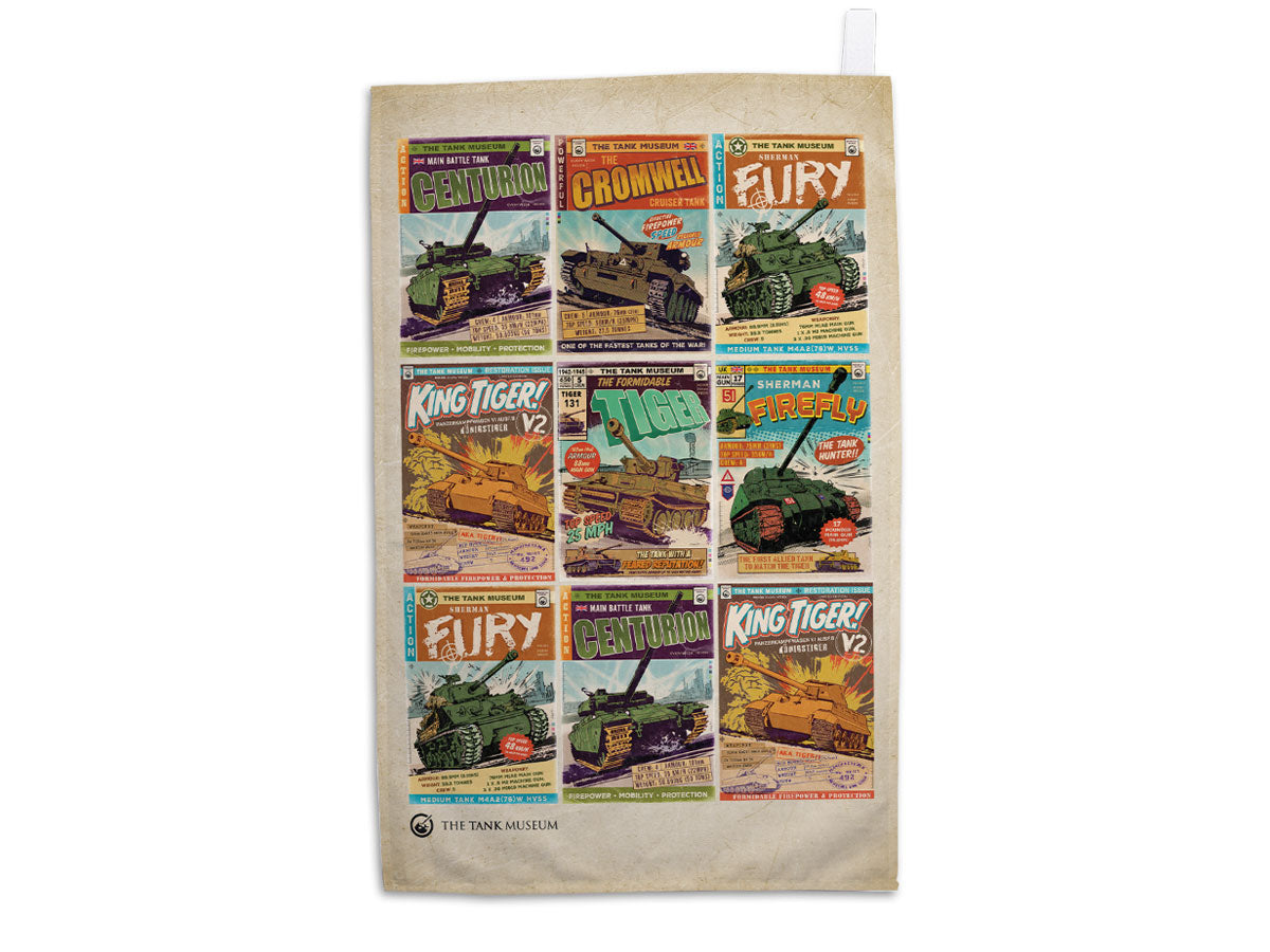 Comic Tea Towel (CHECK) Teatowel Star Editions Ltd