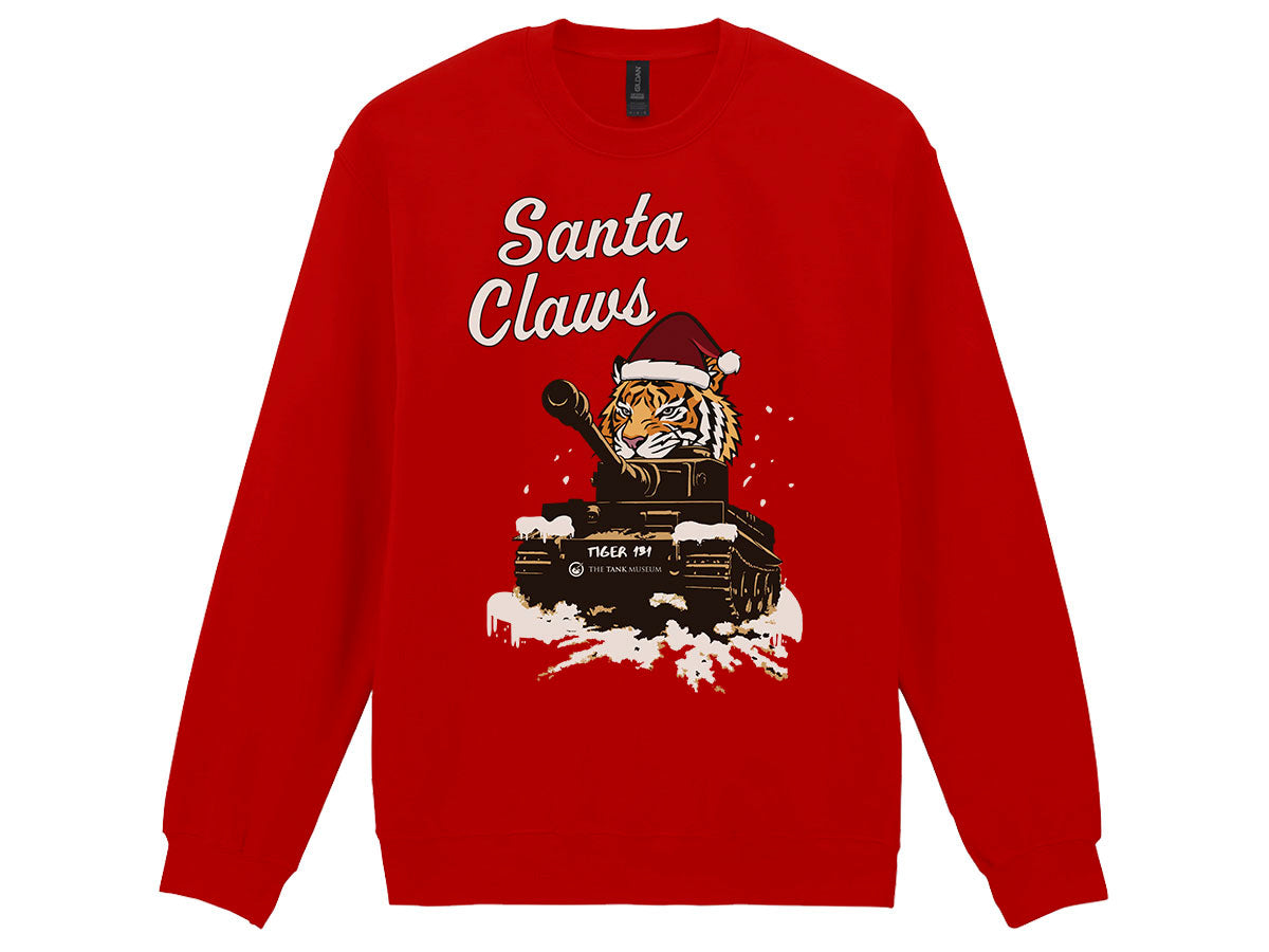 Santa Claws Christmas Jumper - Online Exclusive (needs link to other xmas products) (Copy) Jumper On Demand Star Editions Cardinal Red S