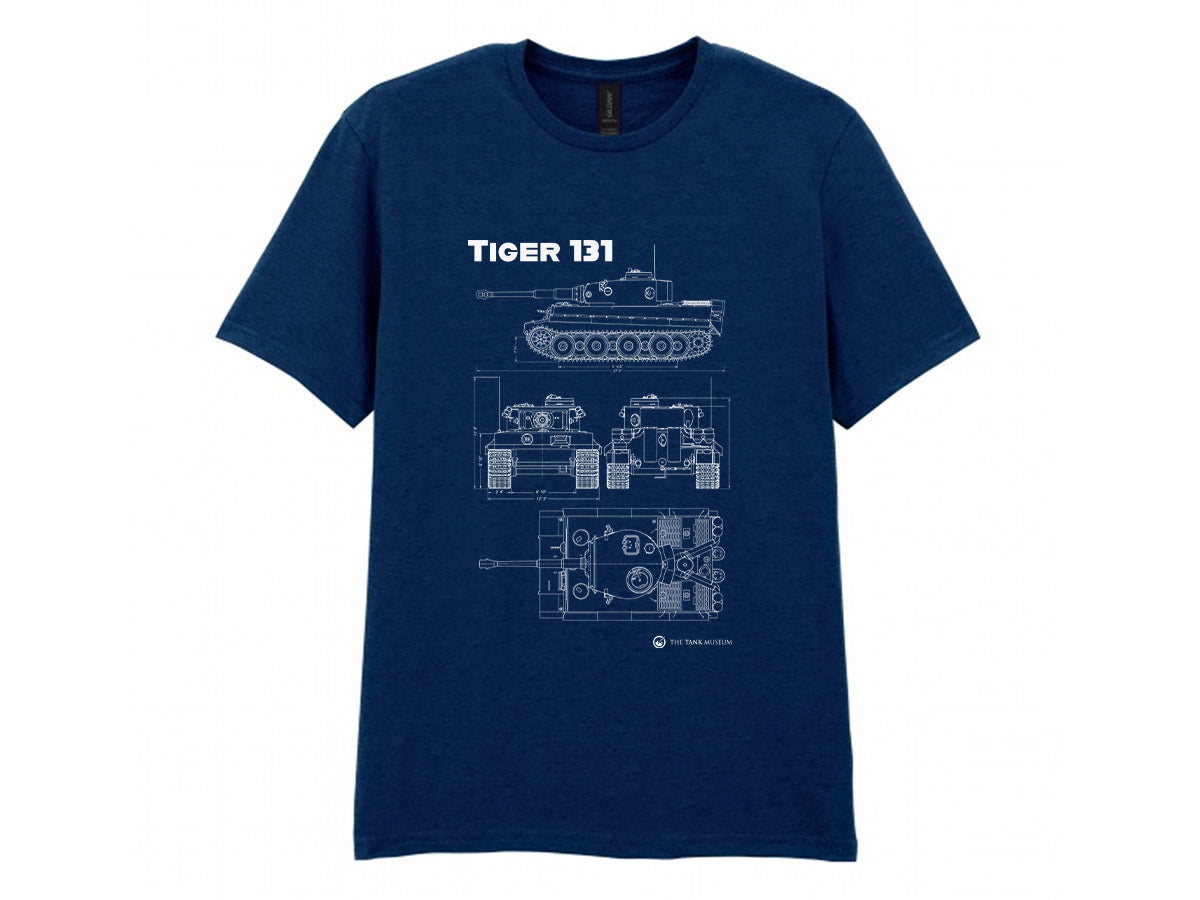 Tiger 131 Tank Blueprint T-Shirt - Online Exclusive