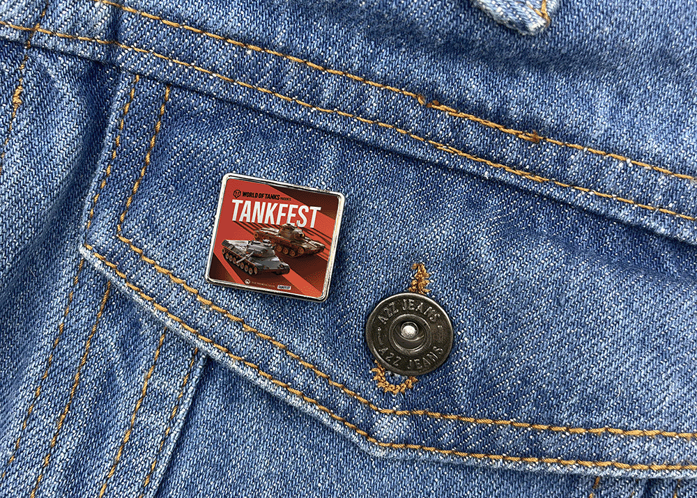 World of Tanks TANKFEST Pin Badge Pin Badge Haskins Giftware