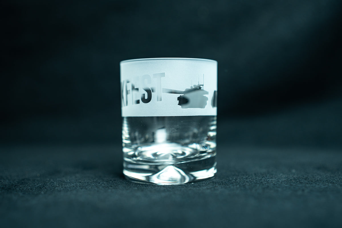 TANKFEST Big Guns Whisky Tumbler Drinkware Milford Collection