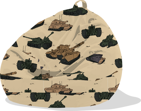Tank Museum Bean Bag Cover