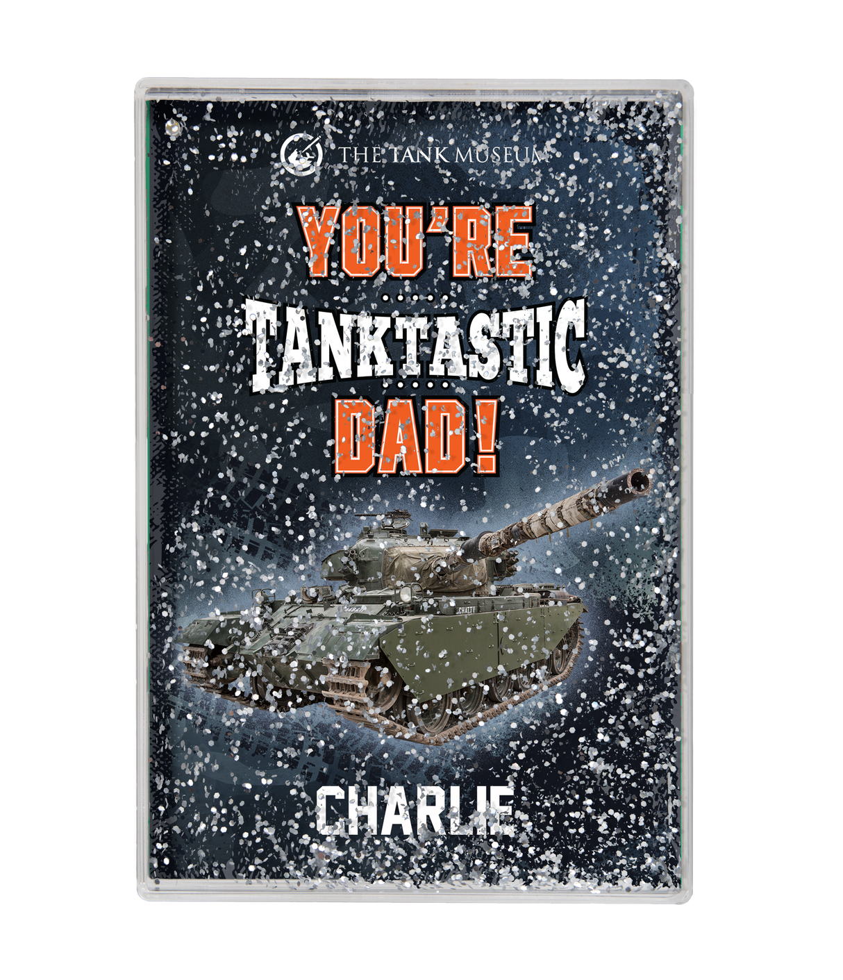 "Tanktastic" Dad Personalised Glitter Block Homeware My Moments