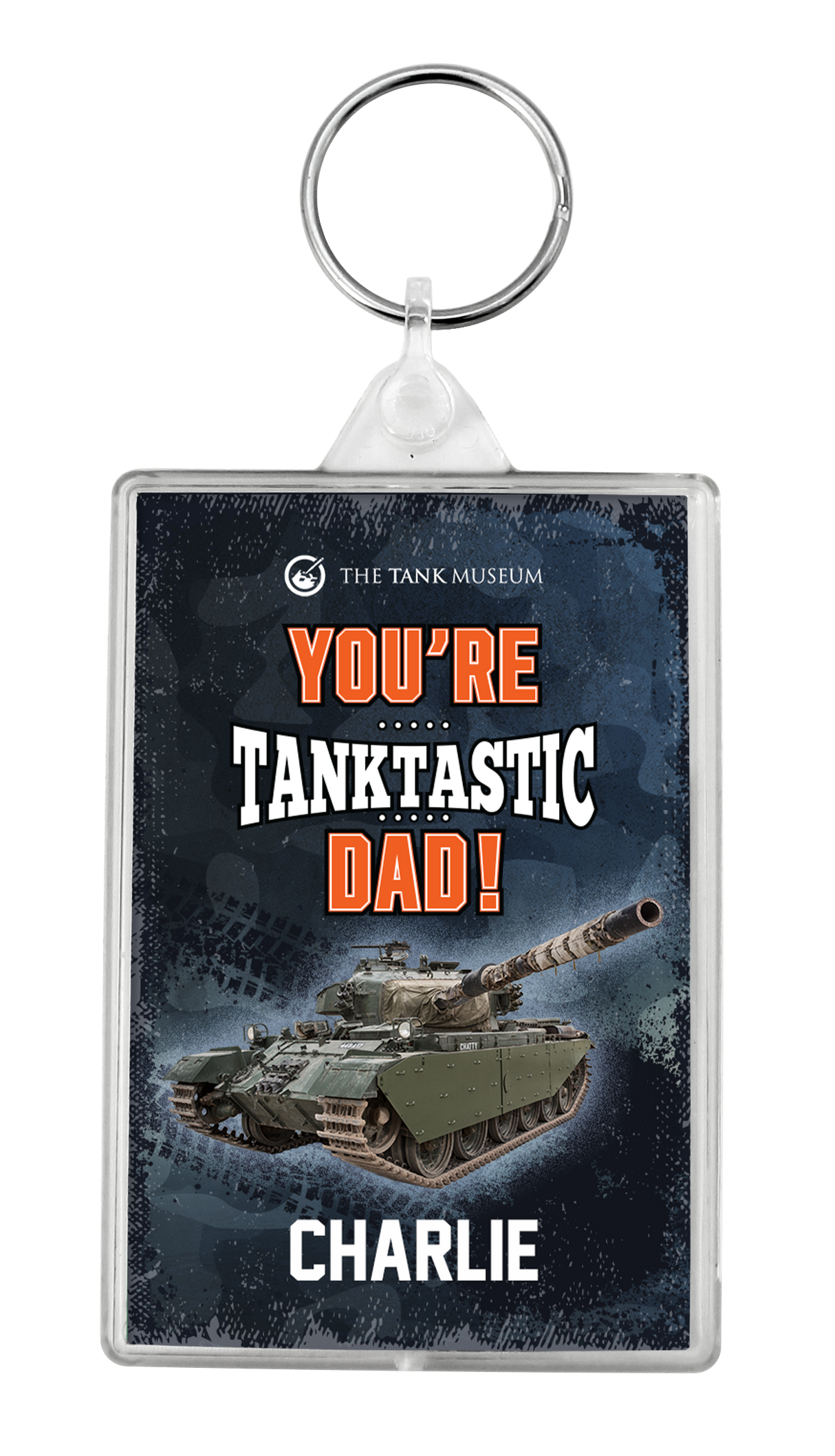 "Tanktastic" Dad Personalised Keyring Keyring My Moments