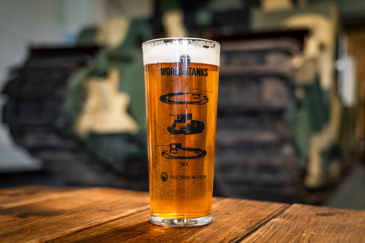 World of Tanks TOG Pint Glass Drinkware Piddle