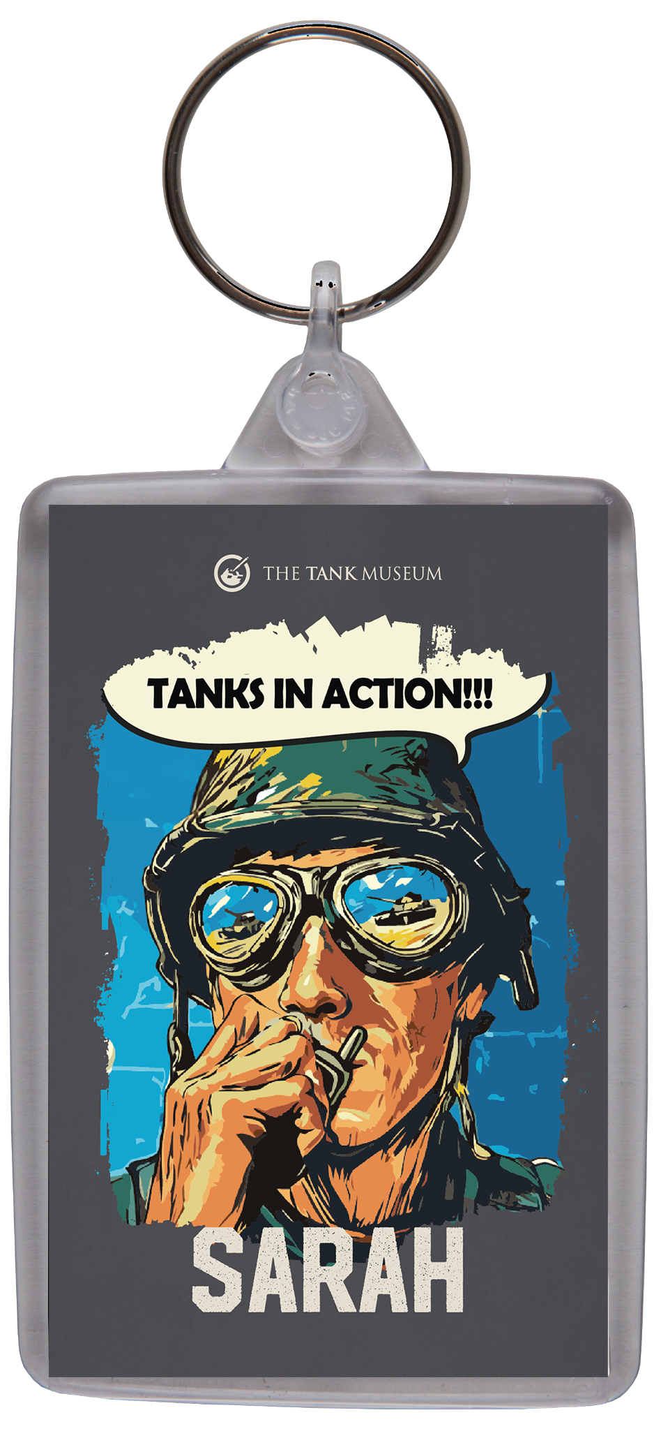 Tanks in Action Personalised Keyring Keyring My Moments
