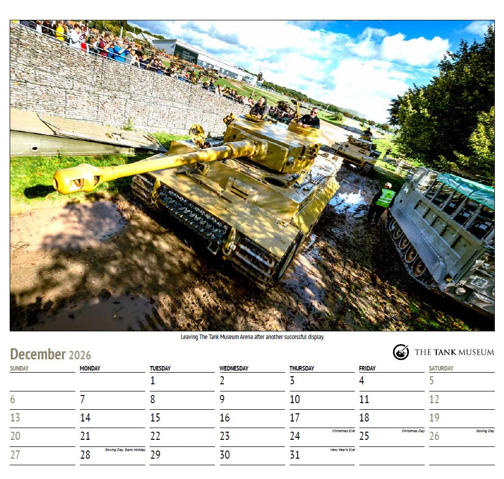 Tank Museum Tiger 131 Calendar 2026 Wall Art Studio 27