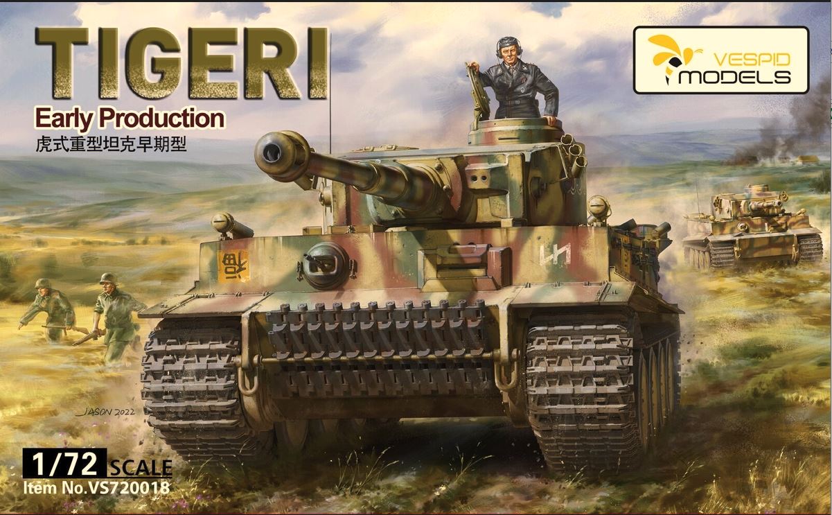 Vespid Models 1/72 Tiger 1 Tank Early Scale Model Vespid Models