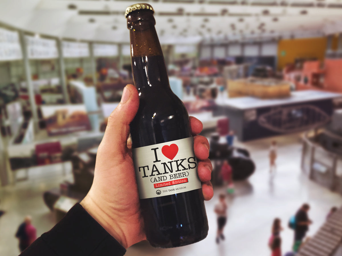 Limited Edition Valentines "I Love Tanks" Beer Drink Piddle