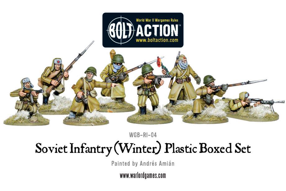 Warlord Games Bolt Action 1/56 Scale - Soviet Infantry (Winter) Scale Model warlord games Ltd
