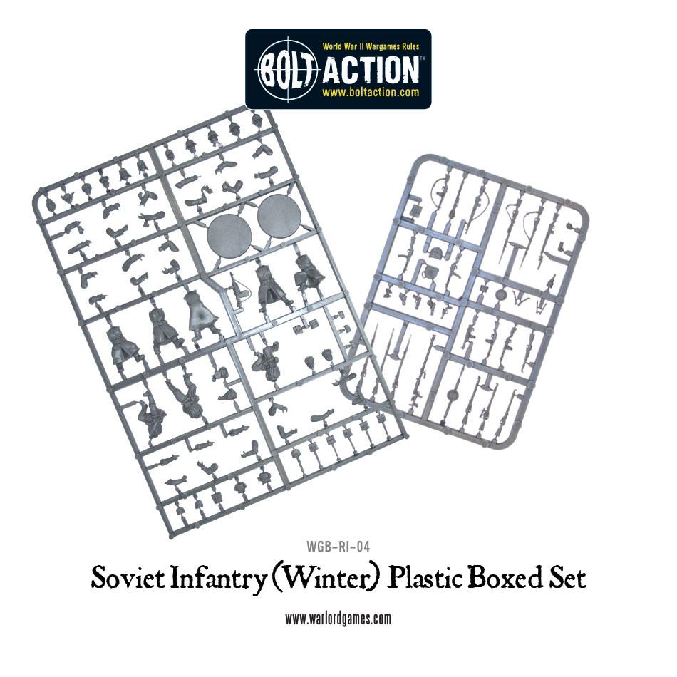 Warlord Games Bolt Action 1/56 Scale - Soviet Infantry (Winter) Scale Model warlord games Ltd