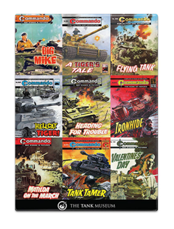 Commando Comics Tank Covers Magnet Fridge Magnet The Original Metal Sign Co
