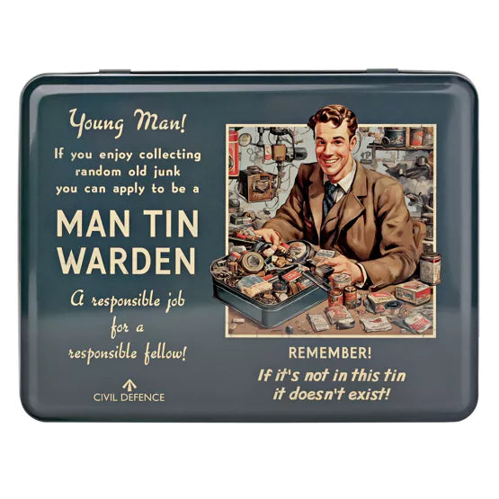 Civil Defence Young Man Tin Homeware Widdop Bingham
