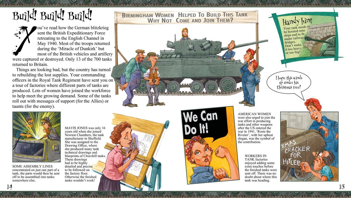 You Wouldn't Want To Be in a Tank in World War Two! Book salariya