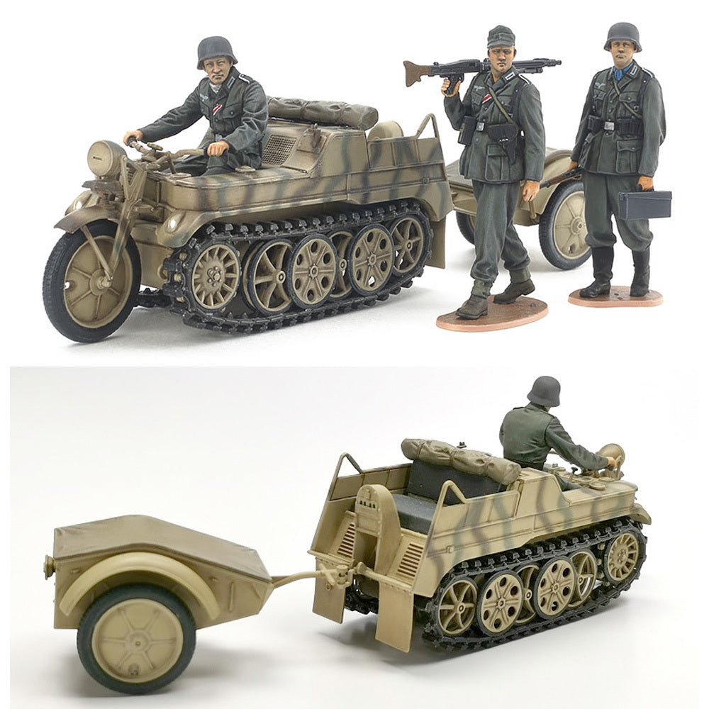 Tamiya 1/35 Sd.Kfz.2 Kettenkraftrad (Mid-Production) Scale Model Tamiya