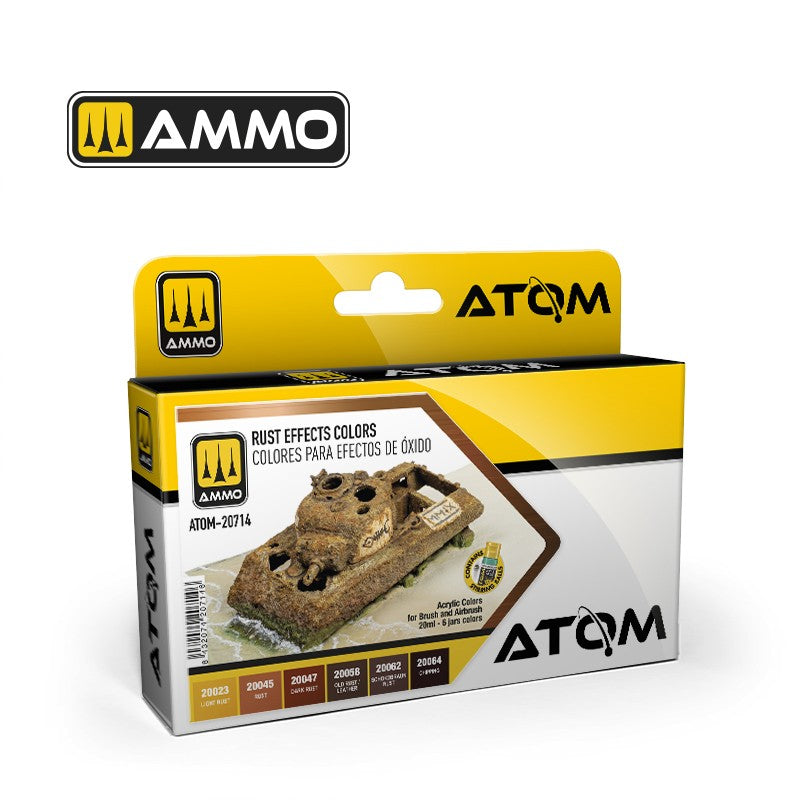 AMMO Atom: Rust Effects Colours Set Model Paint Ammo by mig.